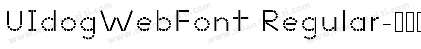 UIdogWebFont Regular字体转换